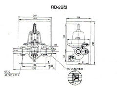 RD-26减压阀尺寸图