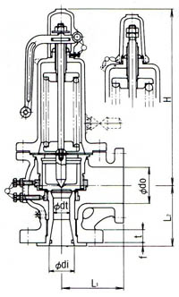 SF-15安全阀尺寸图