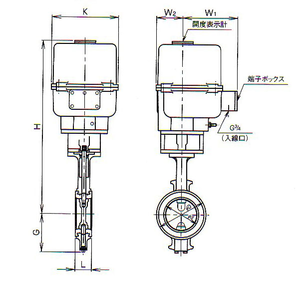 MRS-4电动紧急切断阀尺寸图